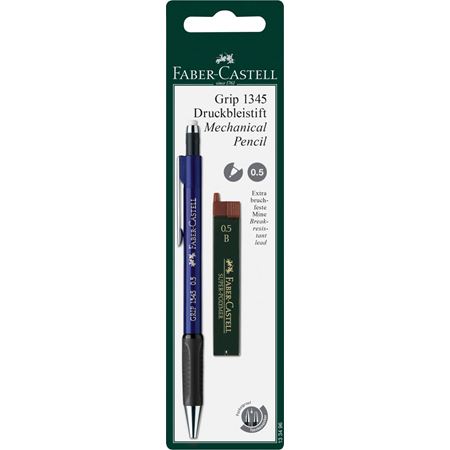 FABER-CASTELL GRIP 1345+12 LEADS B/CARD - Al Masam Stationery LLC Main image