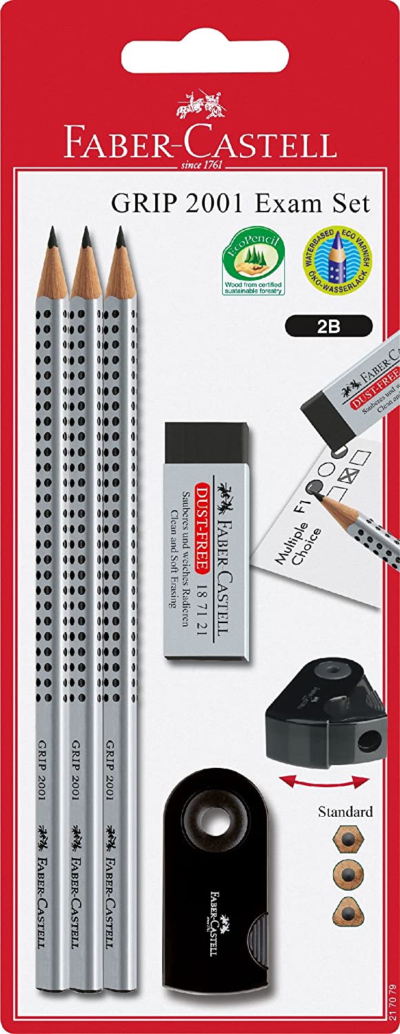 FABER-CASTELL Pencil Grip 2001 Exam Set - Al Masam Stationery LLC Main image