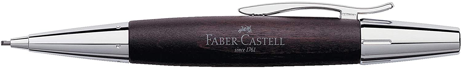 FABER-CASTELL PROP.PENCIL D.BROWN/CHROM - Al Masam Stationery LLC Main image