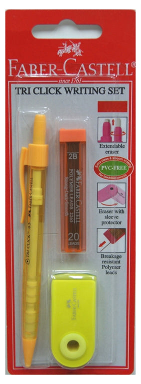 FABER-CASTELL TRI-CLICK W/SET0.7 BLIS-10PC/P - Al Masam Stationery LLC Main image