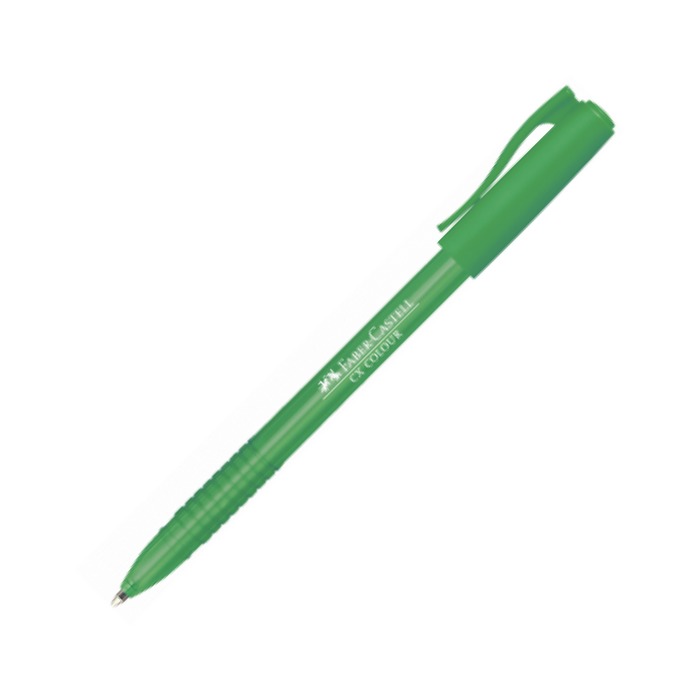 FABER-CASTELL Ball pen CX Colour Green (Pack of 10) - Al Masam Stationery LLC