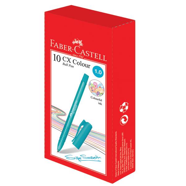 FABER-CASTELL Ball pen CX Colour Turquoise - Al Masam Stationery LLC Main image