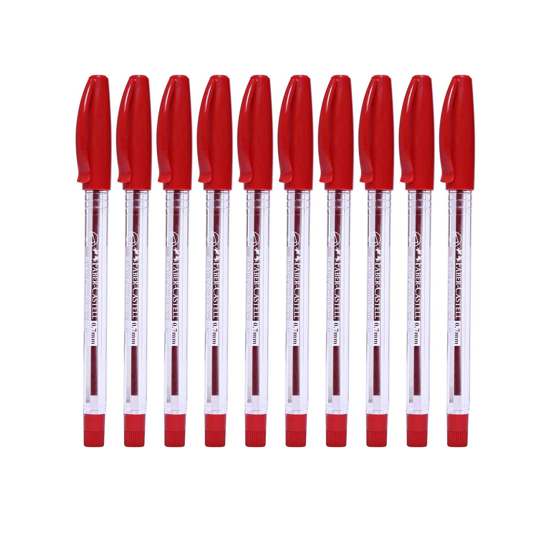 FABER-CASTELL Ball Point Pen 0.7mm Red - Al Masam Stationery LLC Main image
