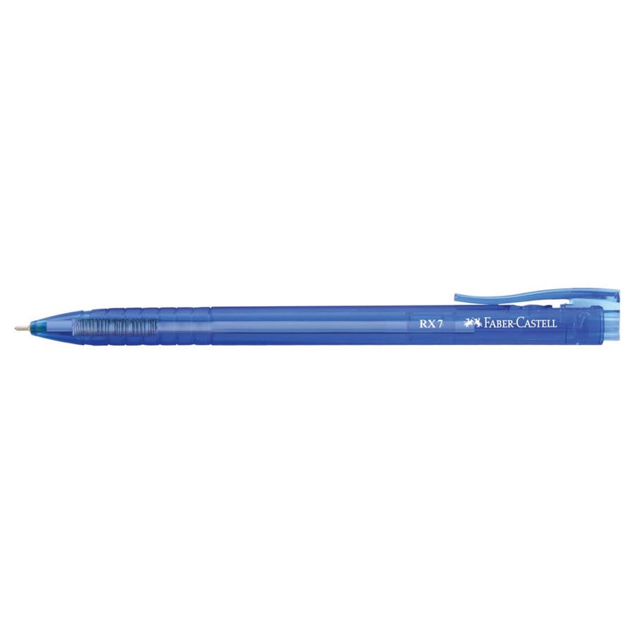 FABER-CASTELL Ballpen RX7 0.7 Blue - Box of 10 pcs - Al Masam Stationery LLC Main image