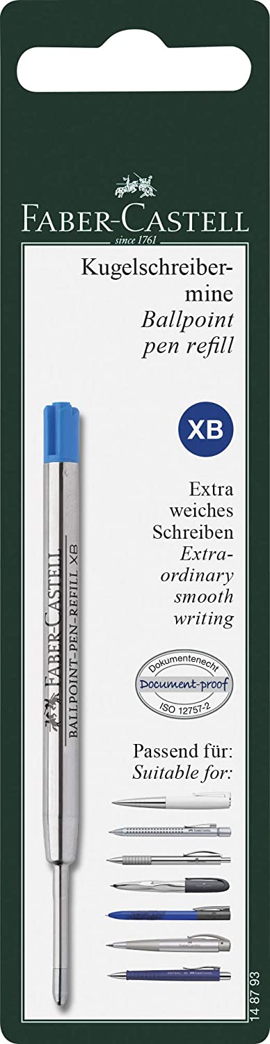FABER-CASTELL Ballpoint Pen Refill Blue XB in BC - Al Masam Stationery LLC Main image