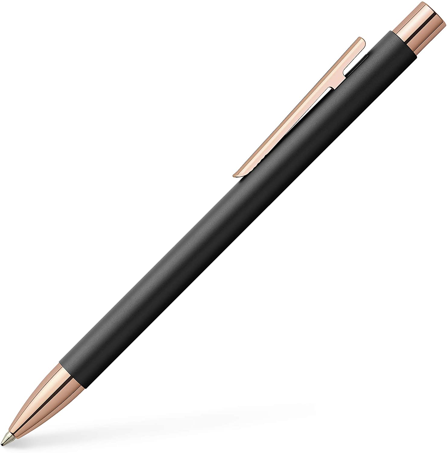 FABER-CASTELL BP Neo Slim Metal Black,Matt,Rose Gold - Al Masam Stationery LLC Main image