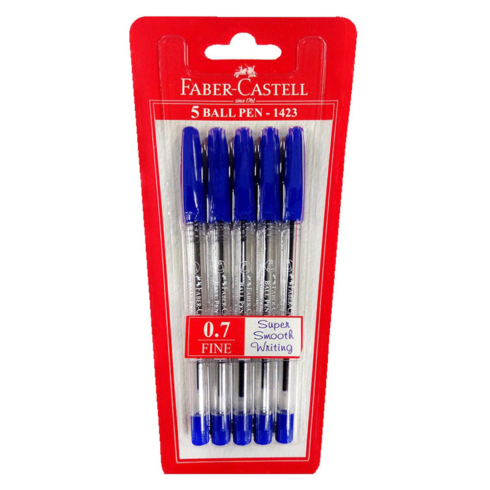 FABER-CASTELL BPEN0.7MM BLUE - Al Masam Stationery LLC Main image