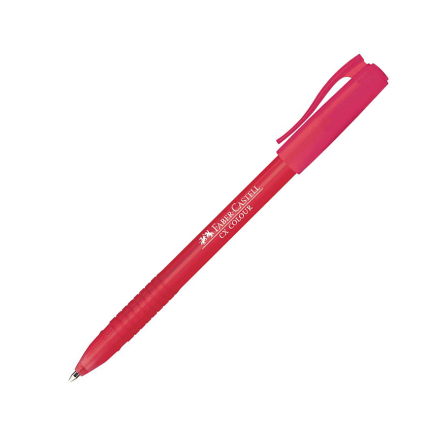 FABER-CASTELL CX 0.7 BALLPEN RED - Al Masam Stationery LLC Main image