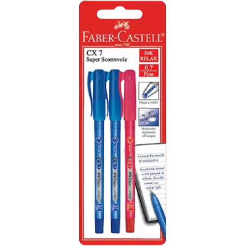 FABER-CASTELL CX B Pen .07mm 3 Color Set - Al Masam Stationery LLC Main image