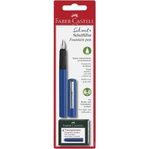 FABER-CASTELL Fountain Pen School+Blue - Al Masam Stationery LLC Main image