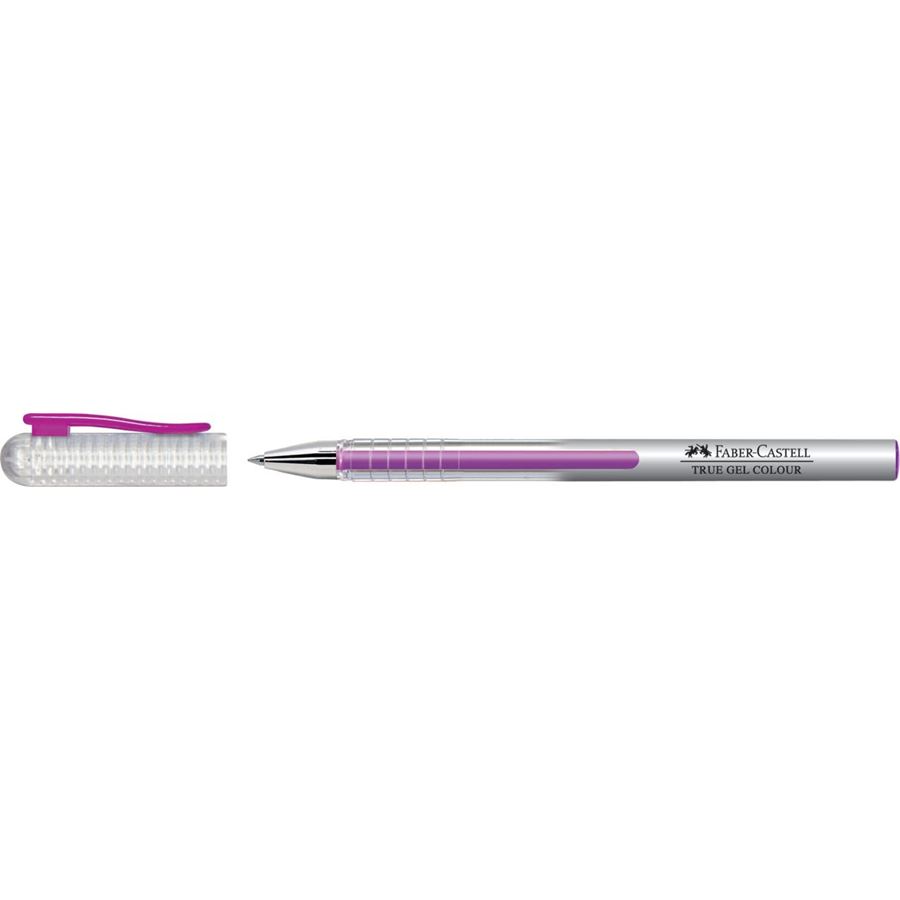 FABER-CASTELL Gel Pen True Gel Colour VIOLET 0.7mm Blue - Al Masam Stationery LLC Main image
