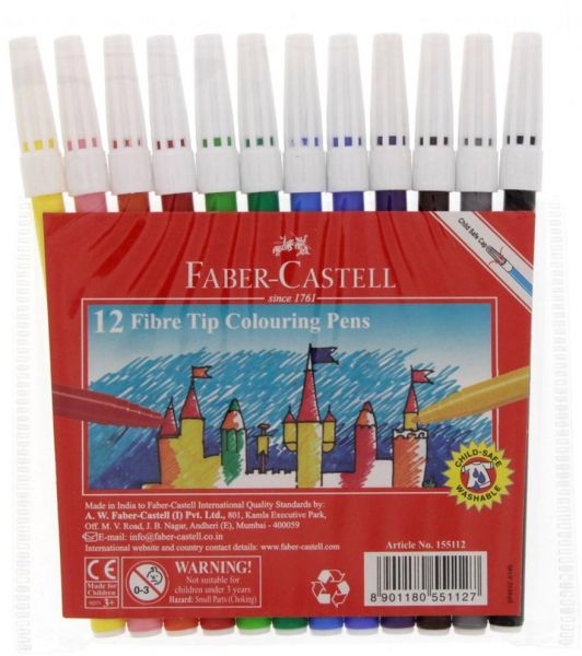 Felt Tip Pen Fabercastell (Pack of 12pcs) - Al Masam Stationery LLC Main image