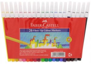 Felt Tip Pen Fabercastell (Pack of 20pc) - Al Masam Stationery LLC Main image