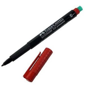 FABER-CASTELL Multimark Medium M 1.0mm Permanent Red - Al Masam Stationery LLC Main image