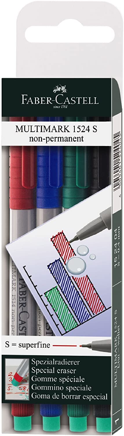 FABER-CASTELL Multimark Super Fine S Non-Permanent 0.4mm - Al Masam Stationery LLC Main image
