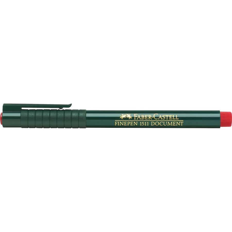 FABER-CASTELL Multimark Super Fine S Permanent 0.4mm Pkt of 10pc Red - Al Masam Stationery LLC Main image