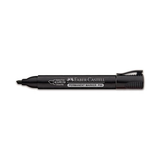 FABER-CASTELL Per/ Marker P50 Chisel 2pc Blister Black &Black-254207 - Al Masam Stationery LLC Main image