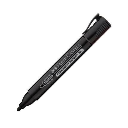 FABER-CASTELL PERM/MARKER P20 B/C OF2 BLK B/TIP-254132 - Al Masam Stationery LLC Main image