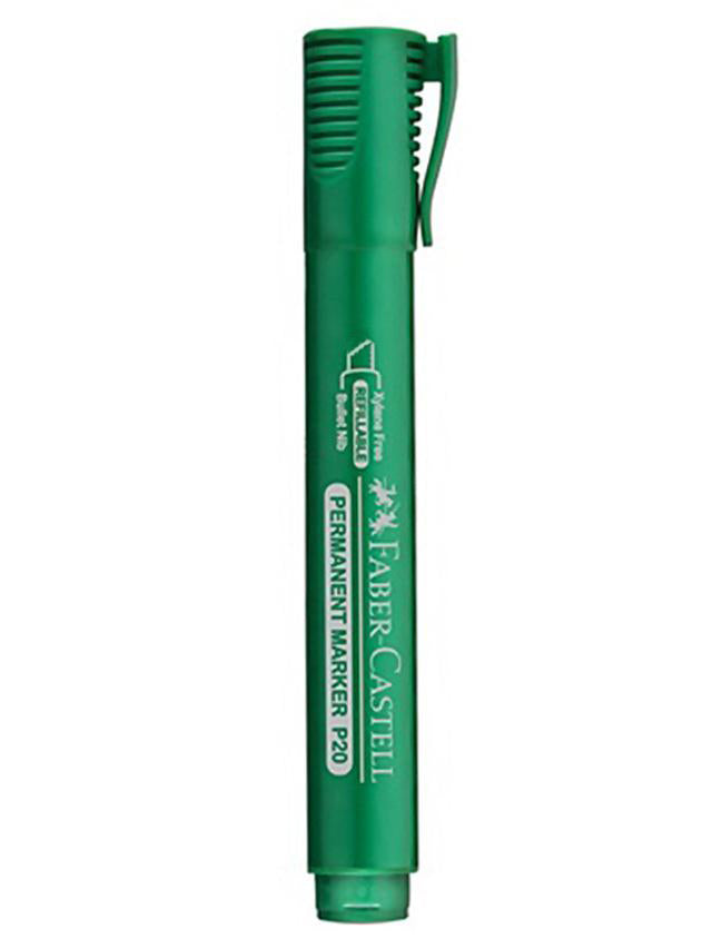 FABER-CASTELL PERM/MARKER P20 GRN B/C OF 1 B/TIP - Al Masam Stationery LLC Main image