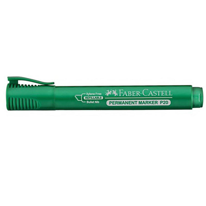 FABER-CASTELL PERM/MARKER P20 GRN B/C OF 1 B/TIP - Al Masam Stationery LLC