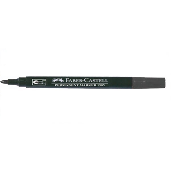 FABER-CASTELL Permanent Marker Bullet Black 12pc Box - Al Masam Stationery LLC Main image