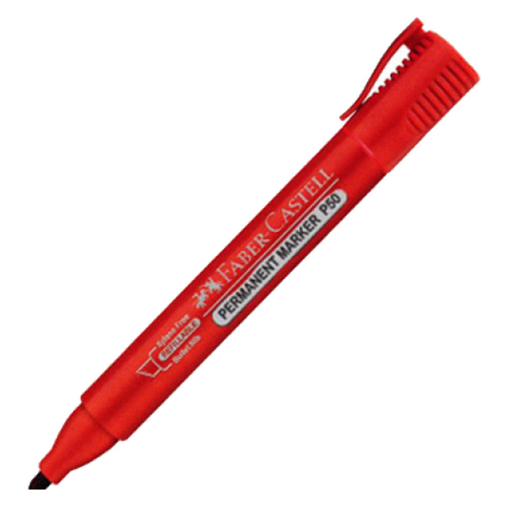 FABER-CASTELL Permanent Marker P50 Chisel Red Secondary image