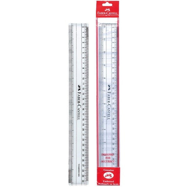 FABER-CASTELL F/C Clear Ruler 12 Inch - Al Masam Stationery LLC Main image