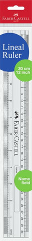 FABER-CASTELL Plastic Scales 12inch - Al Masam Stationery LLC