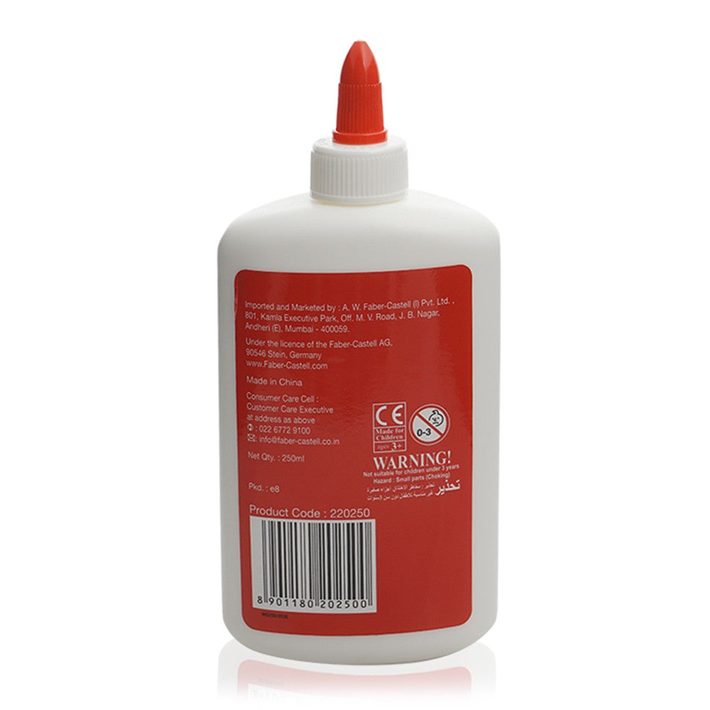 FABER-CASTELL White Glue in 250ml Bottle With Dispenser - Al Masam Stationery LLC