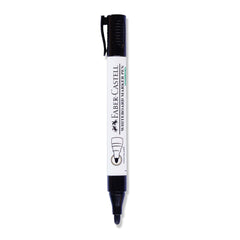 FABER-CASTELL Whiteboard Marker Black Bullet Tip (10pc Box) - Al Masam Stationery LLC