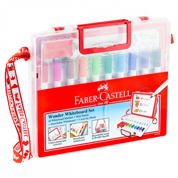 FABER-CASTELL Marker Slim Wonder White Board Set - Al Masam Stationery LLC Main image