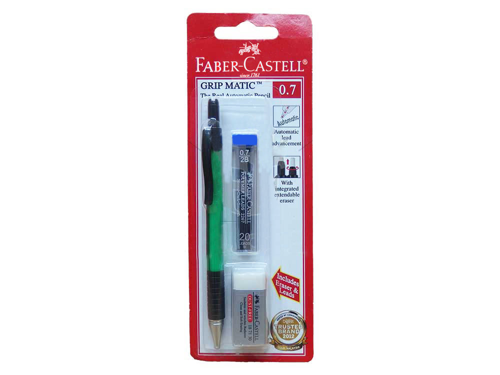 FABER-CASTELL GRIPMATIC M/PCL B/C+LEAD+ER0.7 - Al Masam Stationery LLC Main image