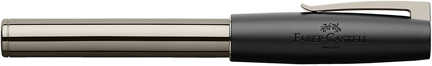 FABER-CASTELL Ink roller LOOM gunmetal shiny - Al Masam Stationery LLC Main image