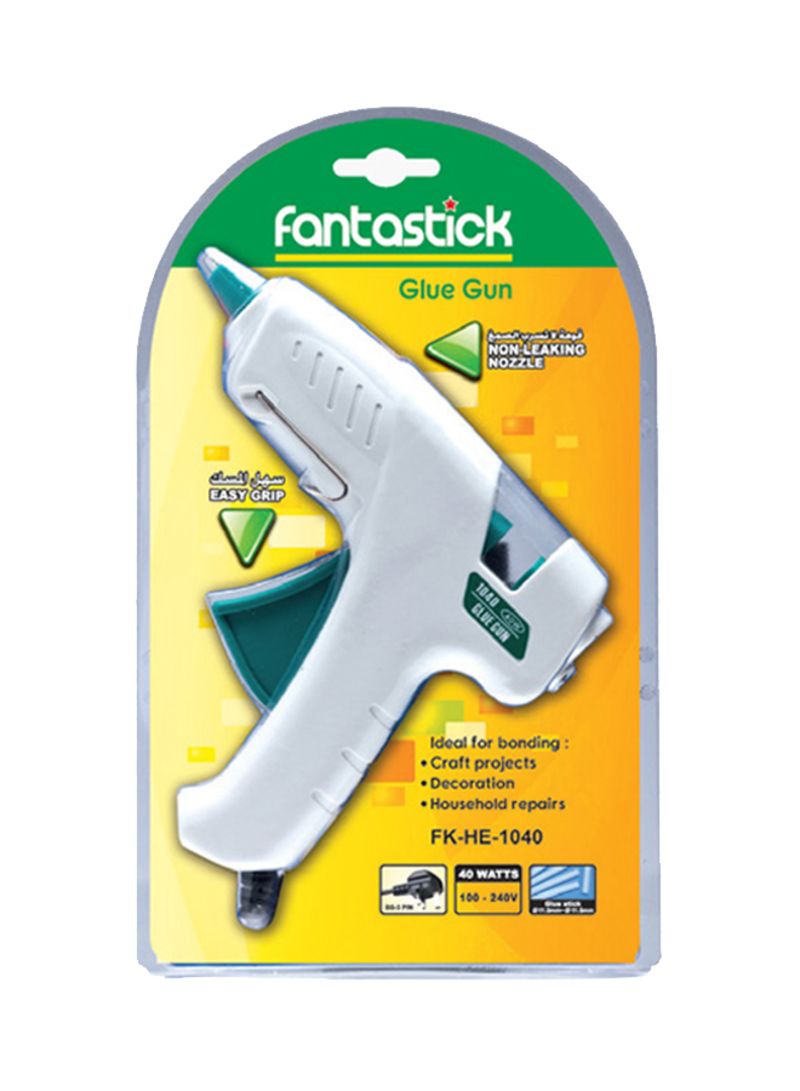 Fantastic Hot Glue Gun Regular 40Watt White - Al Masam Stationery LLC Main image