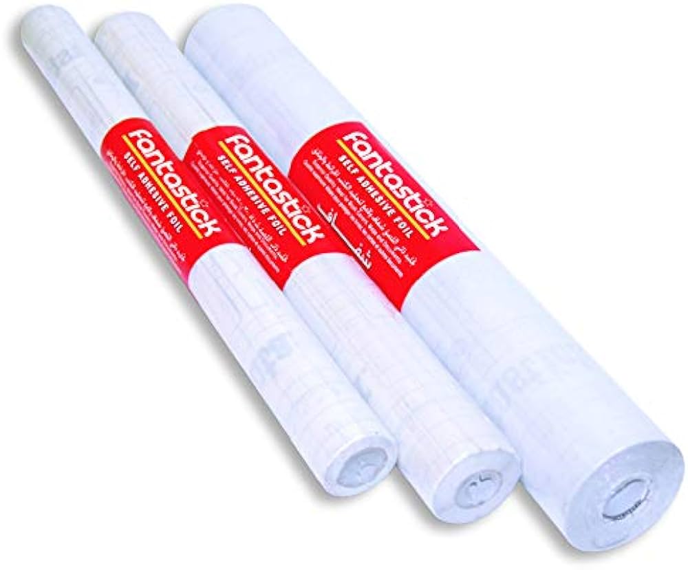 Fantastick 6003 Adhesive Foil Transparent Frosted 45cmx10yrds - Al Masam Stationery LLC Main image