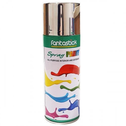Fantastick Spray Paint Acrylic ml Si 400 ml Chrome Silver - Al Masam Stationery LLC Main image
