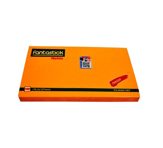Fantastick Stick Notes 3x3" Fluorscent Orange - Al Masam Stationery LLC Main image