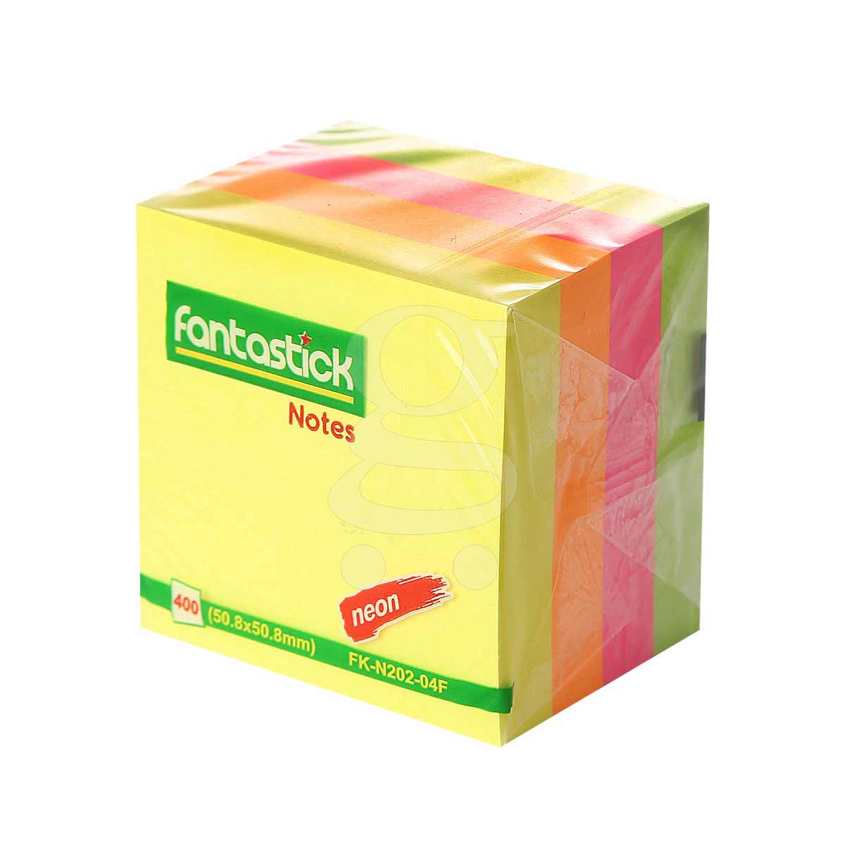 Fantastick Sticky Notes 2x2" 4 color Fluorecent - Al Masam Stationery LLC Main image