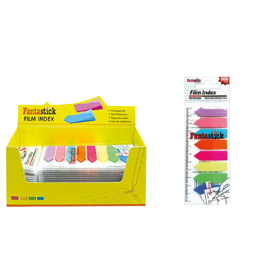Fantastick Index film self-adhesive 8 Color Blisters - FK-NF42336 - Al Masam Stationery LLC Main image