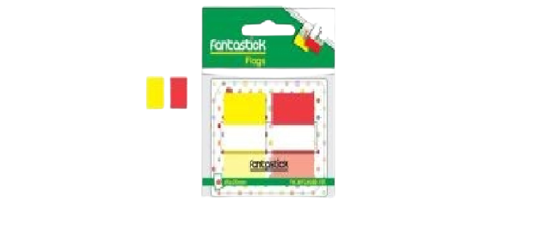 Fantastick Pop up lite, 45x25mm, 20 sht, 2 pads Yellow Red - Al Masam Stationery LLC Main image
