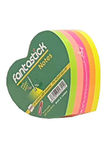 Fantastick Sticky Notes Fluorecent 5 Color Hearts Secondary image