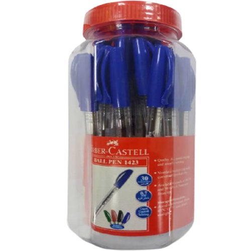 FABER-CASTELL Ball Pen 0.7mm Blue - Al Masam Stationery LLC