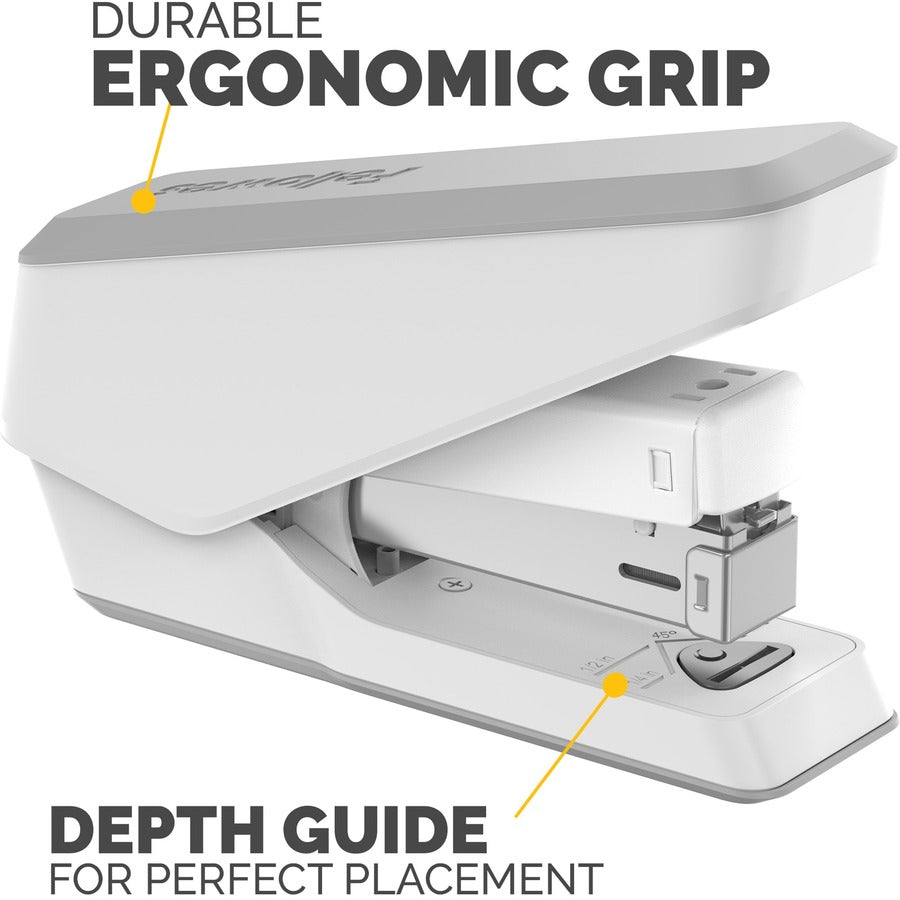 Fellowes Lx840 Half Strip Easy Press Stapler White - FEL 5011701 - Al Masam Stationery LLC