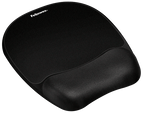 Fellowes Memory Foam Wrist Support With Mouse Pad - Black - Al Masam Stationery LLC