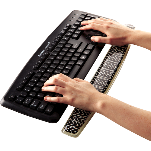 Fellowes Photogel Wrist Pad - Chevron - Al Masam Stationery LLC