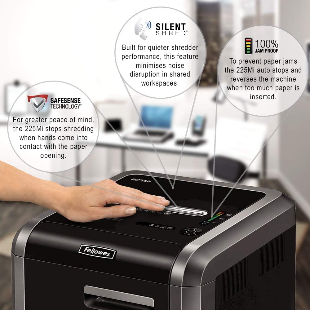 Shredder Machine Fellowes Model 225Mi - Al Masam Stationery LLC
