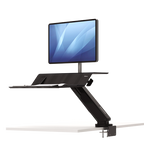 Fellowes Lotus Rt Sit-Stand Workstation - Black / Grey - Al Masam Stationery LLC