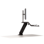 Fellowes Lotus Rt Sit-Stand Workstation - Black / Grey - Al Masam Stationery LLC