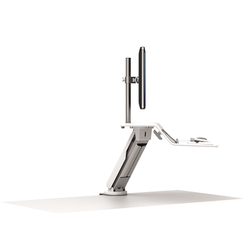 Fellowes Lotus Rt Sit-Stand Workstation - White - Al Masam Stationery LLC Main image