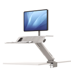 Fellowes Lotus Rt Sit-Stand Workstation - White - Al Masam Stationery LLC